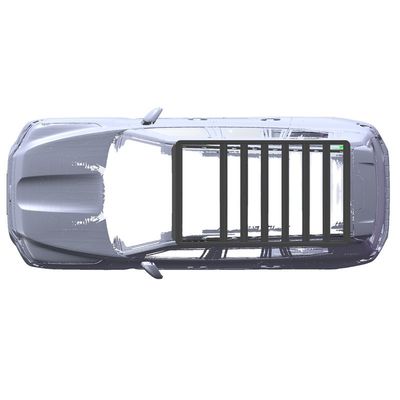 4x4 accessoires extérieurs de véhicule support de toiture en aluminium avec une surface de revêtement haute et en poudre