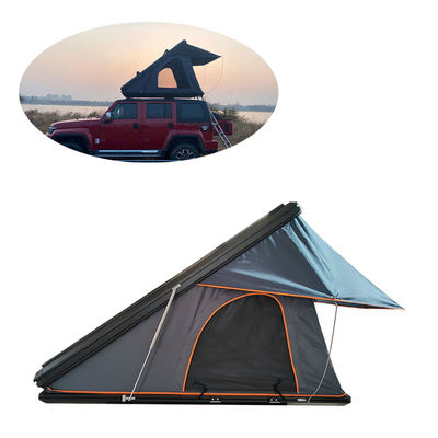 Tente de toit triangulaire 4x4 hors route avec coque d'aluminium dur et polyester imperméable