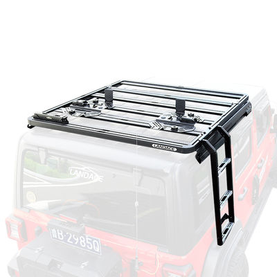 Accessoires tout-terrain 4x4 universels Jeep Wrangler JL Roof Rack Monté échelle latérale