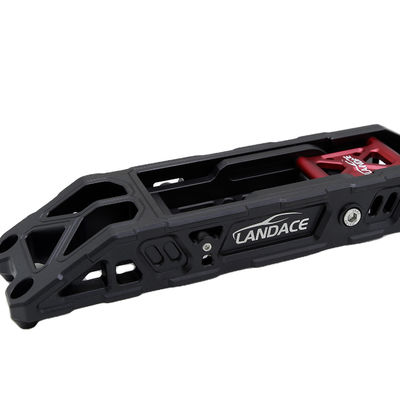 Installation facile Pedale à pas de porte pliante noire pour Jeep Wrangler 2 pièces Noir