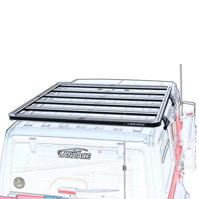 2000*1425*55mm support de toit en alliage d'aluminium noir pour les performances durables du Wrangler