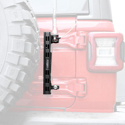 Porte-drapeau en alliage d'aluminium et support de fil radio pour Jeep Wrangler JL Gladiator
