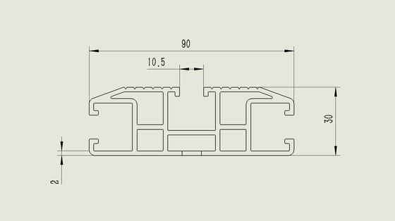 OEM Plateforme de support de toiture à extrusion en aluminium revêtue de poudre noire à profil bas pour voiture 4 roues motrices
