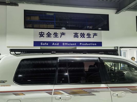 AL6063 SS304 Matériau Toyota Prado Lc200 Roof Rack avec panier de rack de rail sur le toit long