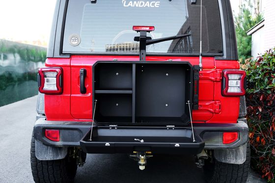 6063 Boîte de rangement en aluminium Jeep Wrangler JL JK pour le stockage extérieur hors route