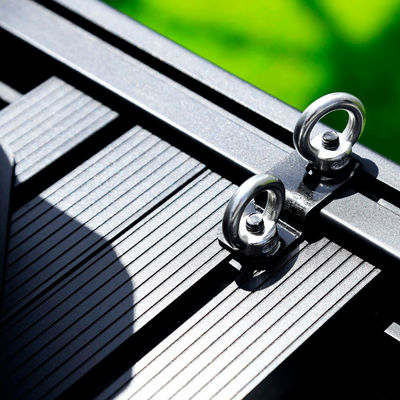 Monture de toit en alliage d'aluminium noir Universal Roof Racks pour voitures Barre transversale 28 kg Limitation de poids