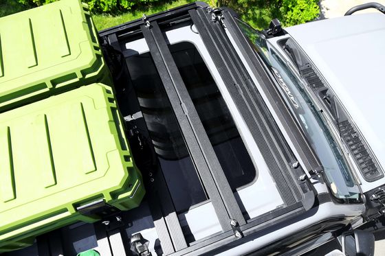 Monture de toit en alliage d'aluminium noir Universal Roof Racks pour voitures Barre transversale 28 kg Limitation de poids