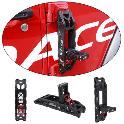 Pedale de pied en aluminium rouge noir pour Jeep Wrangler JL 4x4