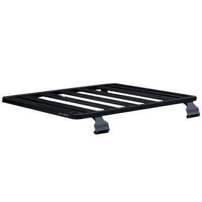 Plateau de toit recouvert de poudre noire pour LC79 23,5 kg Capacité universelle en aluminium 4 roues motrices