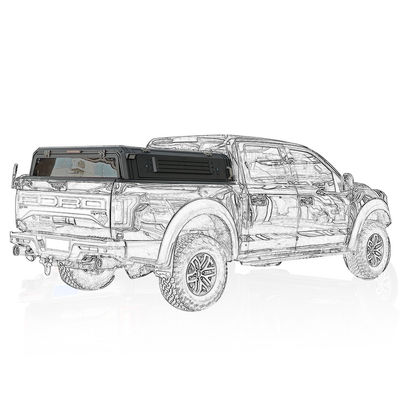 Ford Raptor couvre-lit rétractable de camion en aluminium étanche