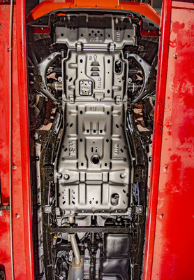 Couvercle de moteur de voiture en aluminium standard Mudflap Protecteur de plaque de patinage pour D-MAX en noir