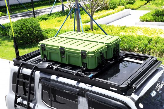 2018 Silver 4WD 4x4 accessoires extérieurs montés sur le plafond de voiture Rack Boîte à outils lourde