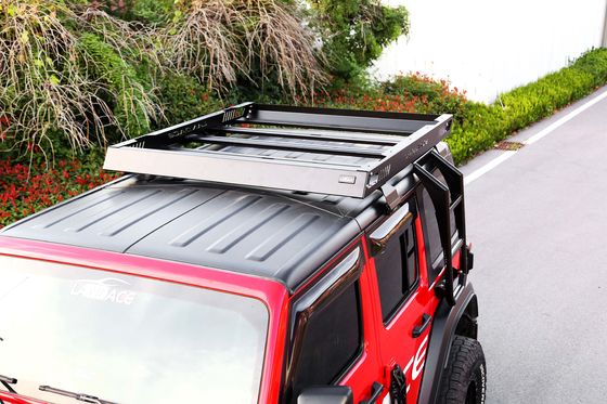Panier de chargement en alliage d'aluminium enduit en poudre noire pour Jeep Wrangler