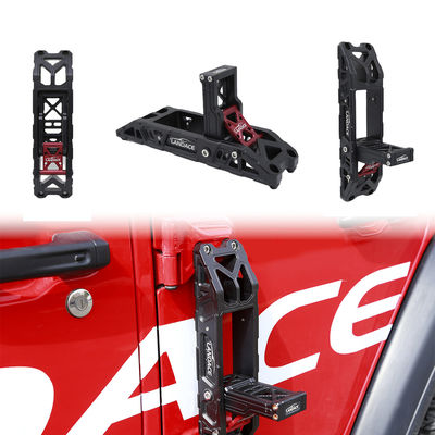 Piédal d'étape de porte de voiture anodisant dur en alliage d'aluminium pour Jeep Wrangler JK JL Installation