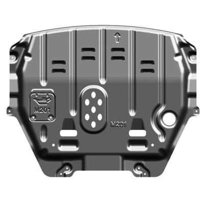 Couche en poudre noire 3D pour le protecteur du moteur