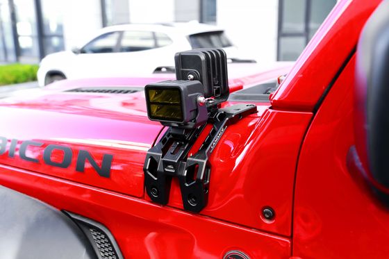Anodisant dur noir A-Pillar Light Bar Monture du couvercle et Go Pro Monture support pour Jeep JL