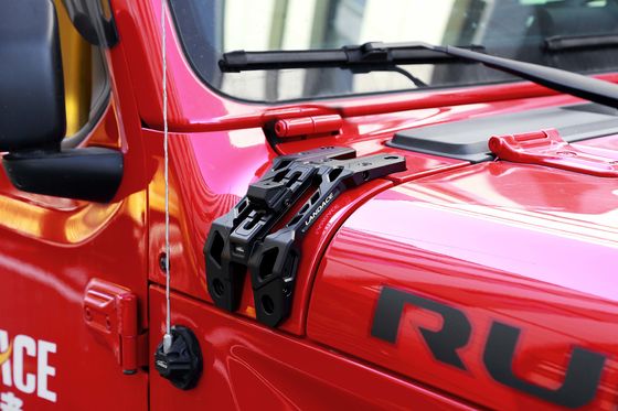 Système d'éclairage intégré à support léger A-Pillar Porteur d'antenne et monture Go Pro pour Jeep JL