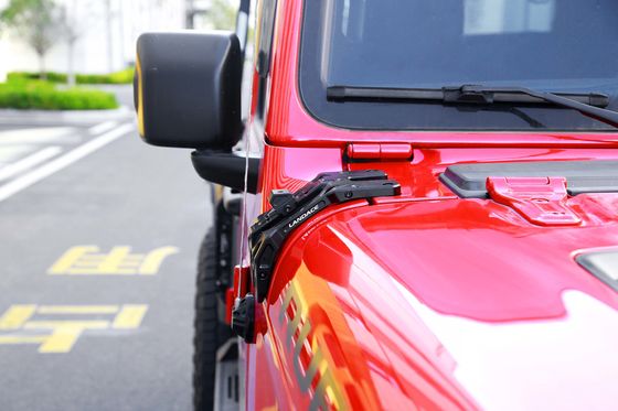 Système d'éclairage intégré à support léger A-Pillar Porteur d'antenne et monture Go Pro pour Jeep JL