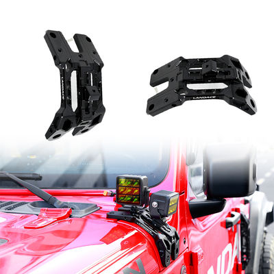 2018-2019 Wrangler JL Gladiator JT alliage d'aluminium A-Pillar pare-brise montures lumineuses support