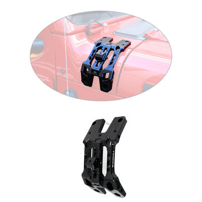Braquettes de montage de lumière anodisante noire pour alliage d'aluminium Wrangler JL