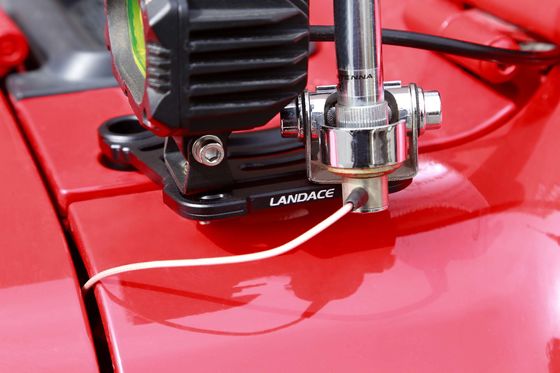 Alloy d'aluminium A-Pillar Hood monture supports lumineux pour Jeep Wrangler JL 134 * 107 * 25mm