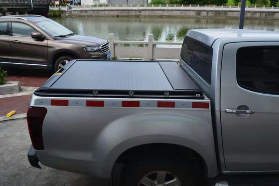 Couverture de lit en aluminium pliable à chargement dur pour 2002-2016 année ISUZU D MAX