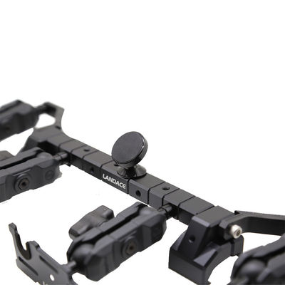 rail de guidage en aluminium anodisant noir pour Jeep Wrangler JL sur position de montage du tableau de bord