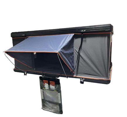 Tente de toit de voiture en aluminium triangulaire à coque dure Tente de toit avec soutien diagonal