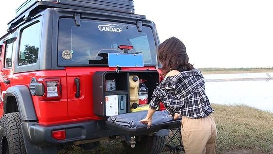 Boîte de rangement de porte arrière multifonctionnelle Jeep Wrangler Boîte de verrouillage de porte arrière