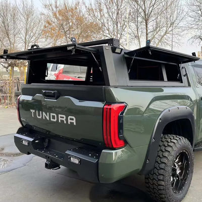 Couverture de lit Toyota Tundra noir avec monture de coffre et construction en aluminium