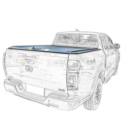 2015 Ram 2500 8ft en aluminium pliable couverture de lit de camion dur en acier au manganèse