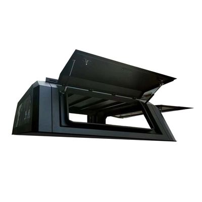 Jeep Gladiator Pickup Camion Lit Canopy Topper en finition en poudre noire