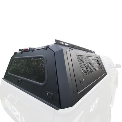 Jeep Gladiator Pickup Camion Lit Canopy Topper en finition en poudre noire