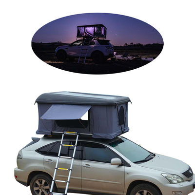 Triangle gris foncé avec coquille de coquillage Tente de toit 4x4 Tente de toit Coquille dure