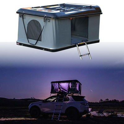 Triangle gris foncé avec coquille de coquillage Tente de toit 4x4 Tente de toit Coquille dure