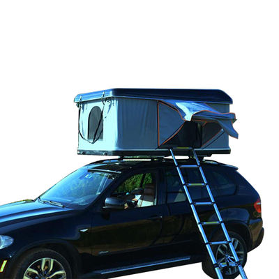 Triangle gris foncé avec coquille de coquillage Tente de toit 4x4 Tente de toit Coquille dure