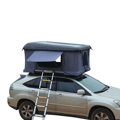 Triangle gris foncé avec coquille de coquillage Tente de toit 4x4 Tente de toit Coquille dure