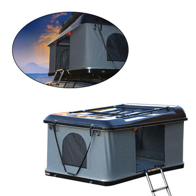 Triangle gris foncé avec coquille de coquillage Tente de toit 4x4 Tente de toit Coquille dure