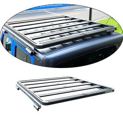 1500X1425mm AL6063-T6 Racks de toit de voiture pour Wrangler JT Plateforme de support de toit en alliage d'aluminium