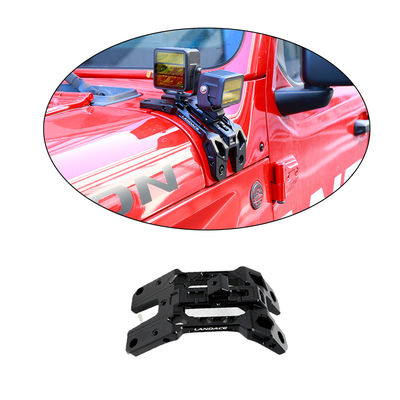 Off-road Car Wrangler JL A Pillar Light Hood Mount Bracket Alliage d'aluminium 235*130*100 mm
