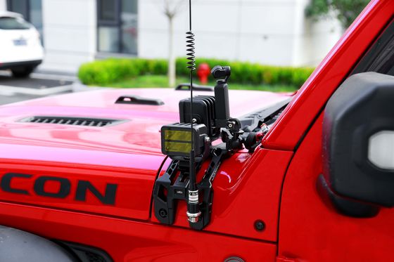 Off-road Car Wrangler JL A Pillar Light Hood Mount Bracket Alliage d'aluminium 235*130*100 mm