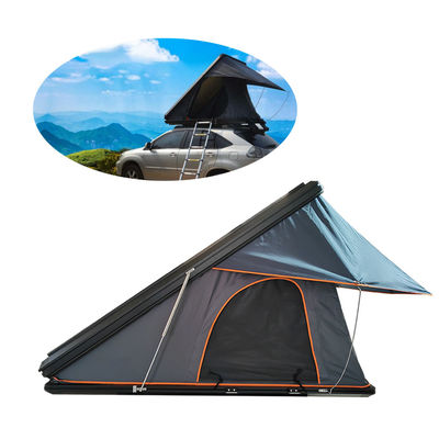 Tente de toit triangulaire 4x4 hors route avec coque d'aluminium dur et polyester imperméable