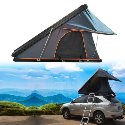Tente de toit triangulaire 4x4 hors route avec coque d'aluminium dur et polyester imperméable