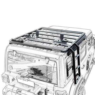 18-23 Wrangler Rubicon Jeep échelle latérale Matériau en acier durable pour les aventures hors route