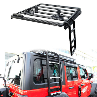 Accessoires universels Escalier latéral déployable sur le toit pour Jeep WranglerJK WranglerJL