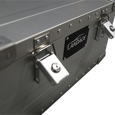 Boîte de cuisine de camping portable en alu