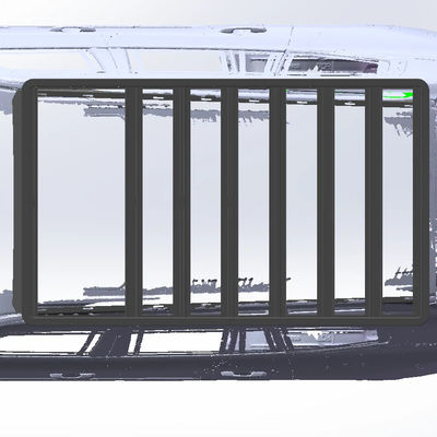Plateaux de toit en aluminium pour voitures pour Toyota LC300 Long 2270*1300mm Surface de revêtement en poudre