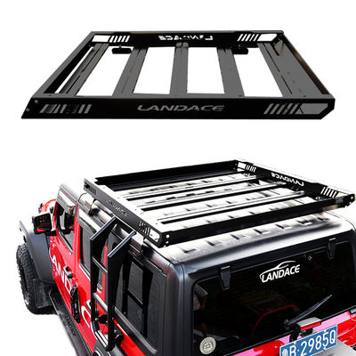 Plateau de panier universel pour toit de voiture noir 1455x1425x113MM avec alliage d'aluminium à charge latérale