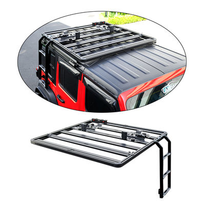 Accessoires tout-terrain 4x4 universels Jeep Wrangler JL Roof Rack Monté échelle latérale