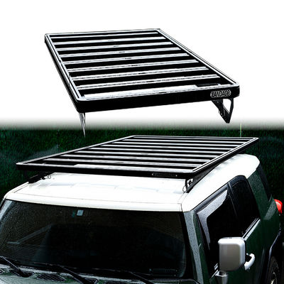 Un design unique sur le toit monté sur le panier de chargement pour Toyota FJ Noir et personnalisé